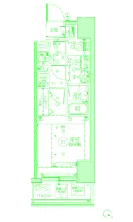 クレイシアIDZ横浜桜木町【4階】の間取り