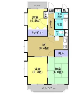 サンライズ吉野A棟【2階】の間取り