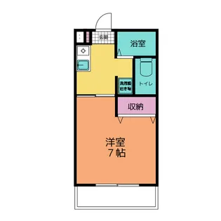 谷田ハイツ【1階】の間取り