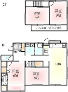 香川県高松市牟礼町原【一戸建】の間取り