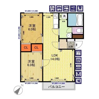 アネーロ【2階】の間取り