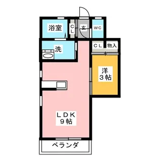 パストラル守山【1階】の間取り