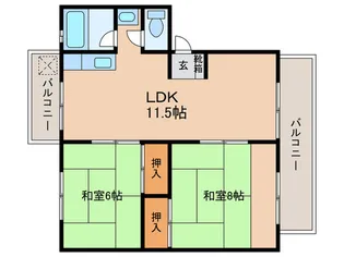 マンション栄【2階】の間取り