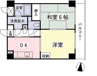 めじろ台駅前パレス【2階】の間取り