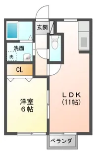 メゾン・ド・北岳【1階】の間取り
