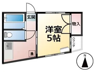 砂原ハイツ【1階】の間取り