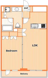 カスタリア鶴見【4階】の間取り