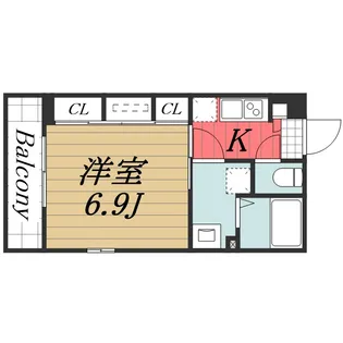 千葉県千葉市花見川区花園1【アパート】の間取り