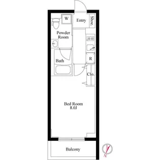 ラ・ペルラ柿の木坂の間取り