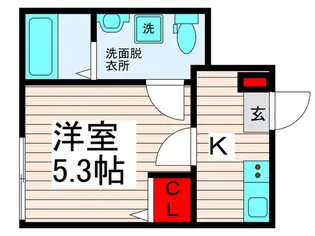 フィオーレ栗原【2階】の間取り