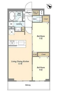 グランカーサ王子II【2階】の間取り