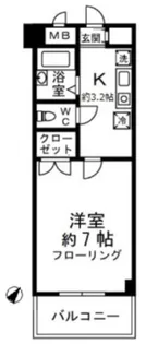 KS柿生(ケーエスカキオ)【6階】の間取り