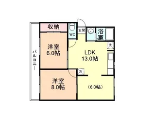 桜井ハイツ【3階】の間取り