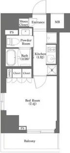 1Kの間取り画像