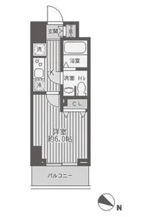 東京都大田区蒲田5【マンション】の間取り