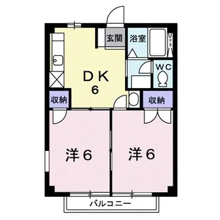 エクセルハイム A棟【2階】の間取り