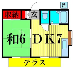 コトブキハイツ【1階】の間取り