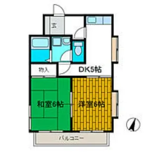 ダイヤハイツ西門【4階】の間取り