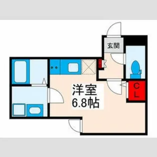 シャテロ三河島【3階】の間取り