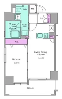 東京都台東区上野5【マンション】の間取り