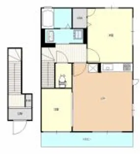 ハイム・ソレアード【2階】の間取り