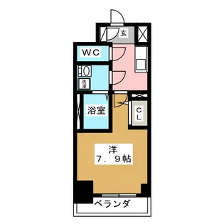 エスプレイス上前津レガシー【5階】の間取り