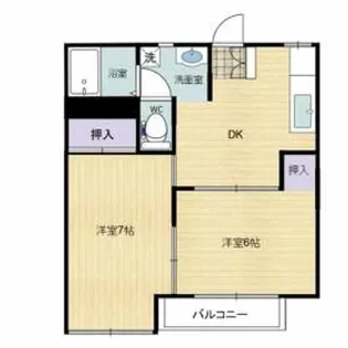 JOYコーポ【2階】の間取り