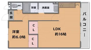 マンション清【4階】の間取り