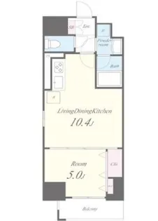 東京都港区南麻布1【マンション】の間取り