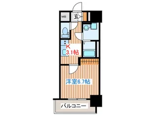 Brighton East【6階】の間取り