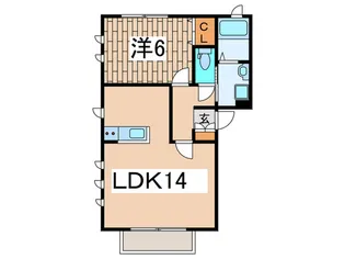 Lieben Tohma【2階】の間取り