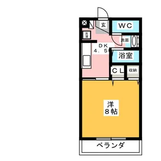 QUATRE SAISONS【2階】の間取り