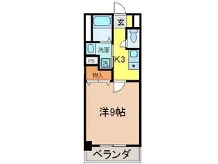 パークサイド幹【4階】の間取り