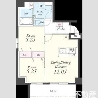 サンドーレ薬院【8階】の間取り