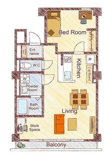 リルームス大津町【2階】の間取り