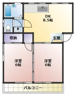 メゾン山岡【1階】の間取り