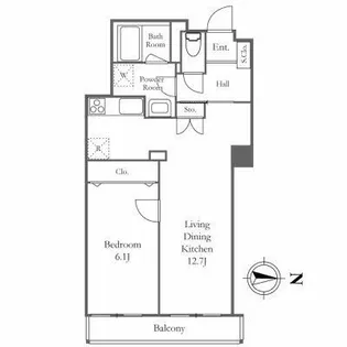 リバーシティ21イーストタワーズ10棟【32階】の間取り