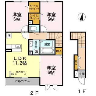 リヴェール【2階】の間取り