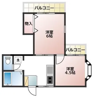 ハイムシンセイ【2階】の間取り