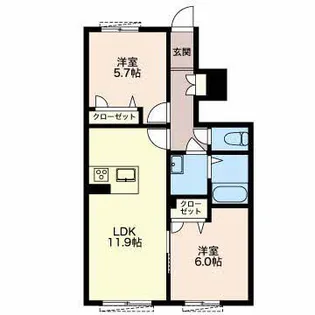 レフィシア A【2階】の間取り