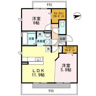 ガーデンコート金岡 B棟【1階】の間取り