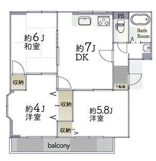 フローレンス【2階】の間取り