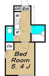 東京都渋谷区笹塚2【アパート】の間取り
