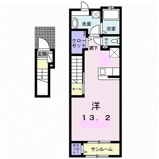 ネイバリー アンド オアシスV【2階】の間取り