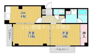ベルダ中宮【3階】の間取り