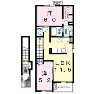ネバーランド SIIA【2階】の間取り