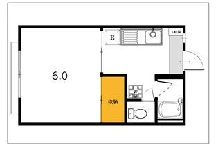フローラ・浜【2階】の間取り