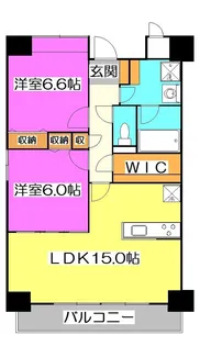 埼玉県新座市野火止8【マンション】の間取り