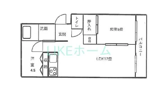 グリーンヒルズ中野木【4階】の間取り