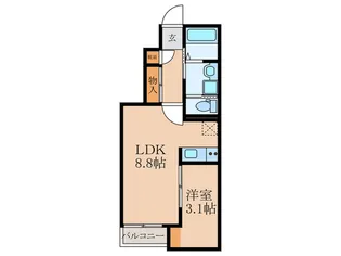 仮)SOYOTERRACE行事【1階】の間取り